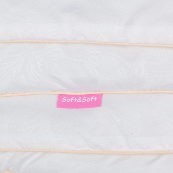 Одеяло Soft&Soft Шёлк 172х205 см, микрофибра с тиснением, шелковый пласт 200 г/м2