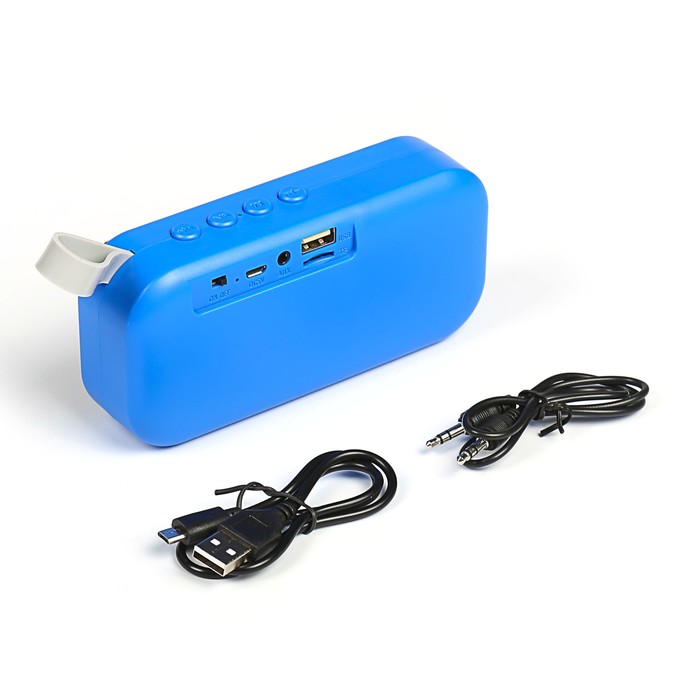 Портативная акустика Activ BS-115, bluetooth/USB/microSD/AUX, аккумулятор 400 мАч, синяя