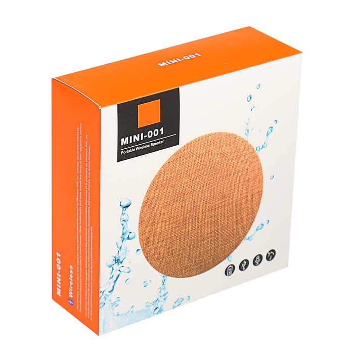 Портативная акустика Activ Mini-001, bluetooth/USB/microSD, аккумулятор 800 мАч, красная