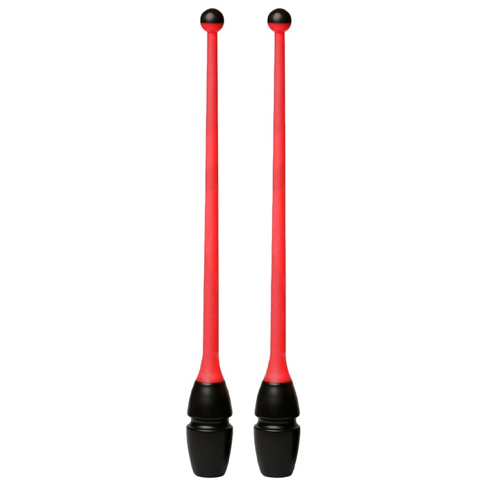 Булавы гимнастические 301505-0004-38 CHACOTT Rubber Clubs 36,5 см 150 чёрный, оранжевый