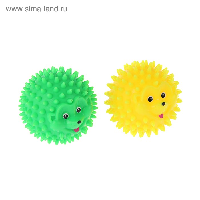 фото Игрушка "мяч-ежик №9" зооник, 8,3 см микс цветов