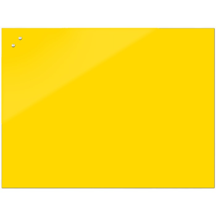 Доска магнитно-маркерная стеклянная 40*60 LUX, внутр крепл, цв лимонный S040060-022