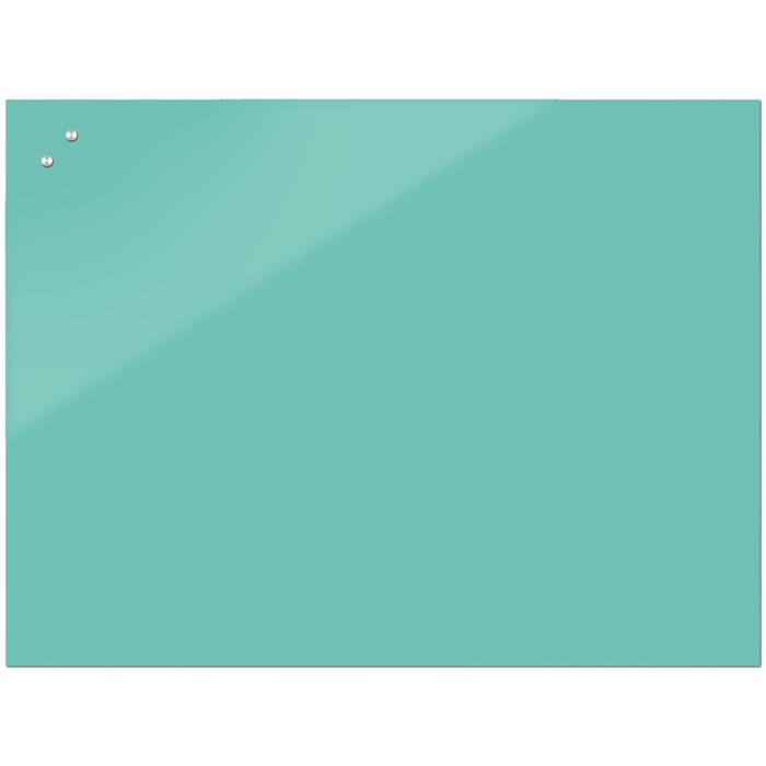 Доска магнитно-маркерная стеклянная 40*60 LUX, внутр крепл, цв мятный S040060-055