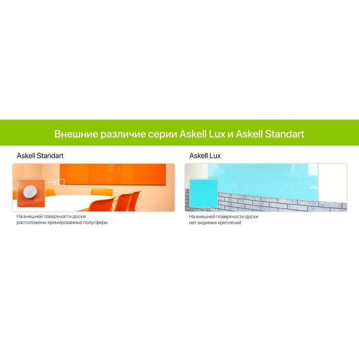 Доска магнитно-маркерная стеклянная 45*45 LUX, внутр крепл, цв морковный S045045-035