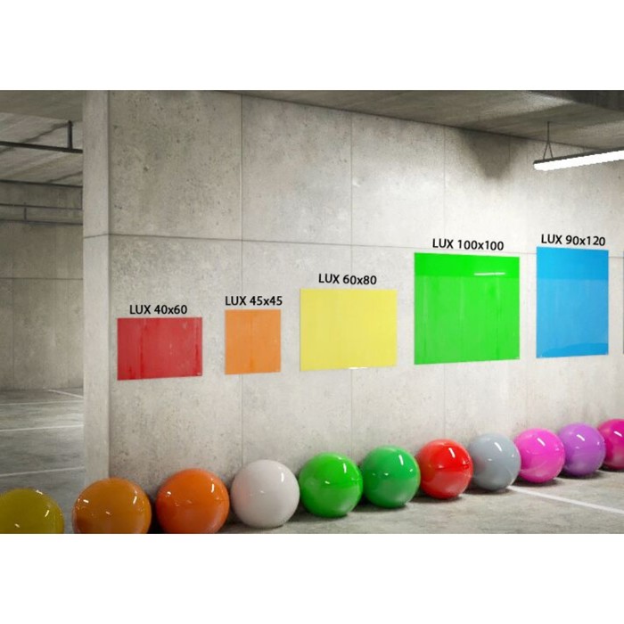 Доска магнитно-маркерная стеклянная 45*45 LUX, внутр крепл, цв бежевый S045045-082