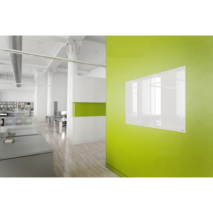 Доска магнитно-маркерная стеклянная 60*80 LUX, внутр крепл, цв бирюзовый S060080-054