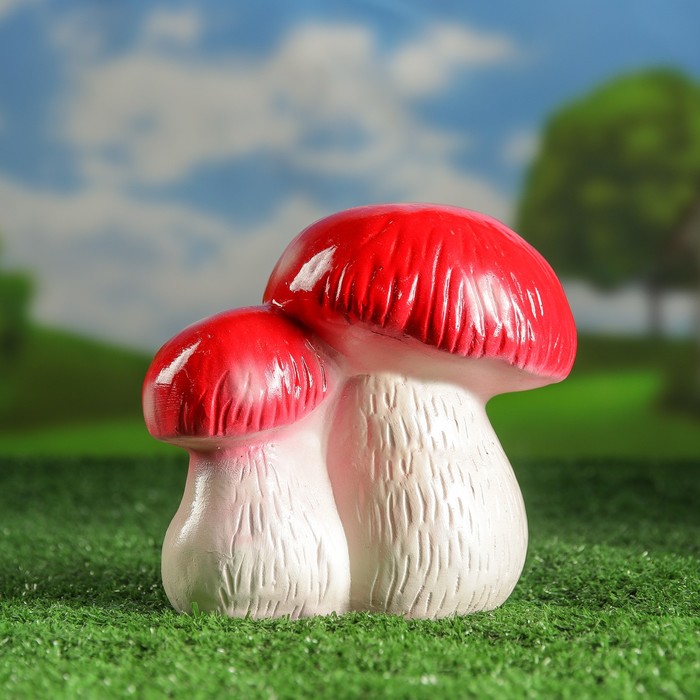 Садовая фигура "Мухомор двойной ", средний