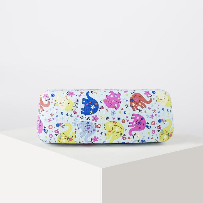 Футляр для очков "Слоник", 1 отдел, цвет голубой