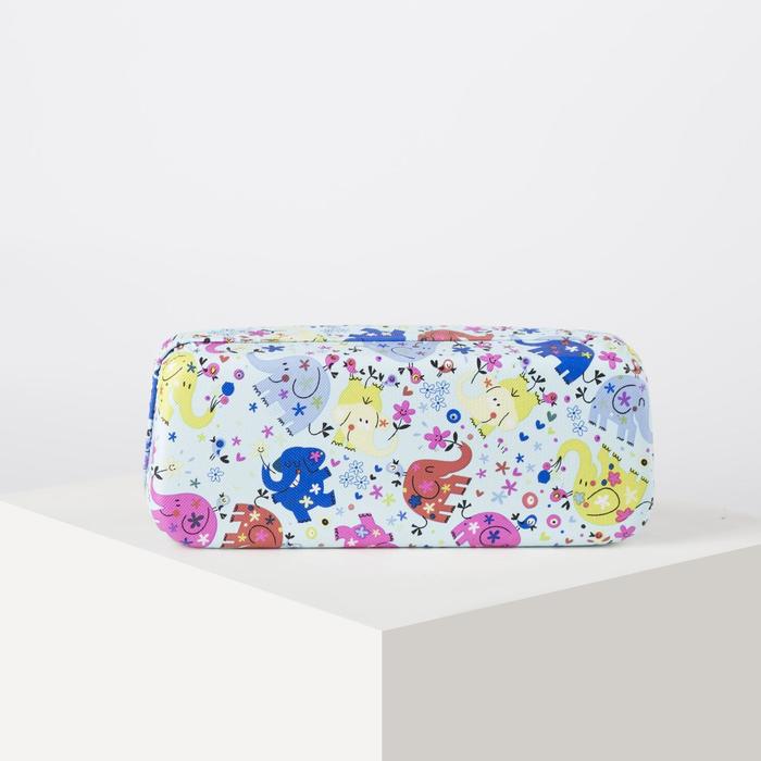 Футляр для очков "Слоник", 1 отдел, цвет голубой