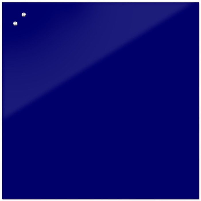 Доска магнитно-маркерная стеклянная 100*100 LUX, внутр крепл, цв яркий синий S100100-086