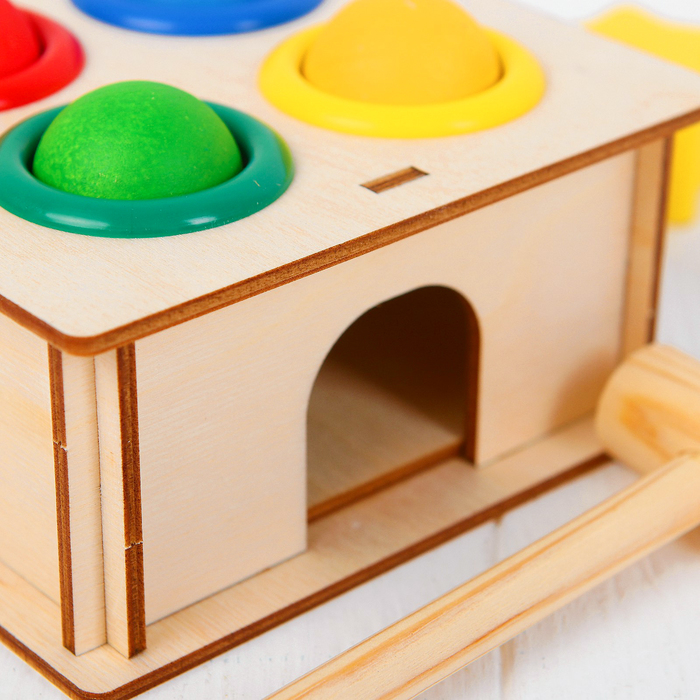 Стучалка-сортер "Квадратная", с молотком