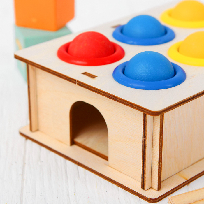 Стучалка-сортер "Разноцветная", с молотком