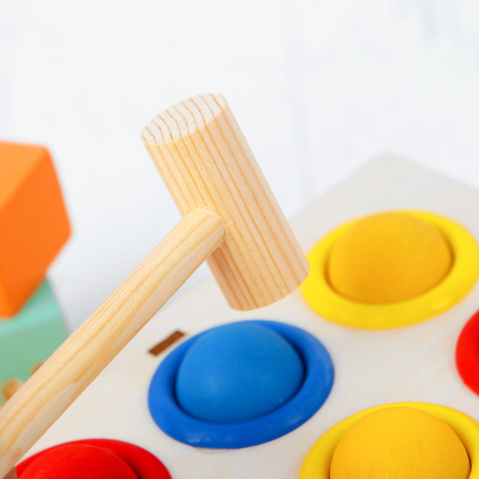 Стучалка-сортер "Разноцветная", с молотком