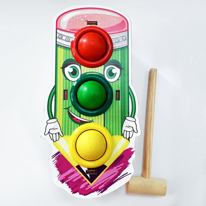 Стучалка-сортер "Карандашик", с молотком