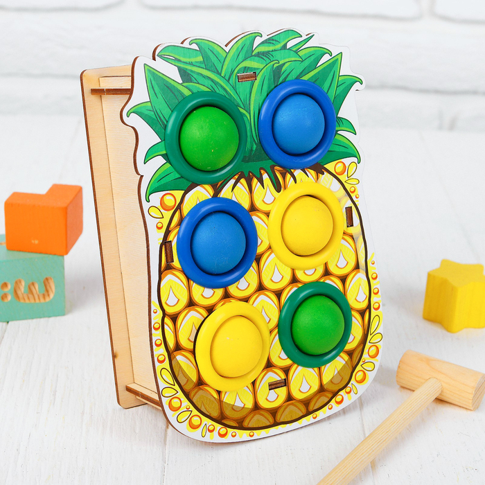 Стучалка-сортер "Ананас", с молотком