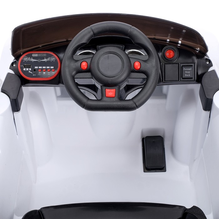 Электромобиль Spyder, с радиоуправлением, цвет белый