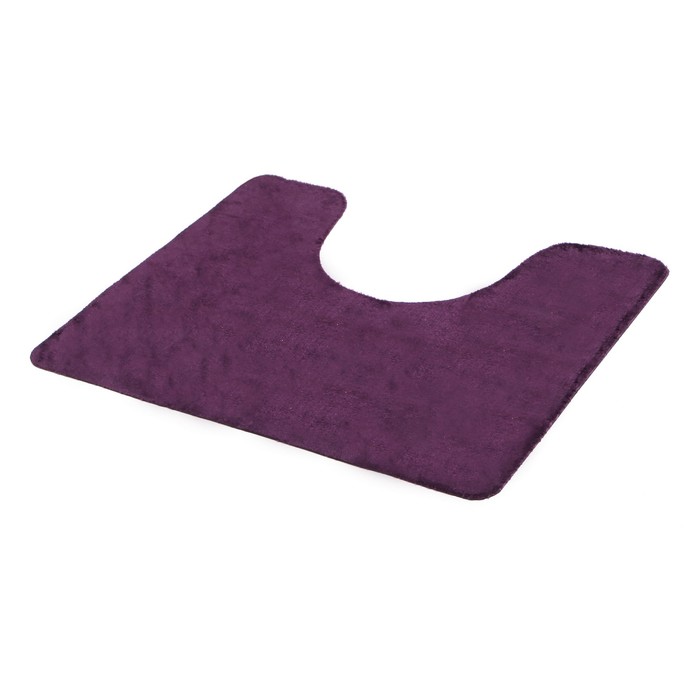 Набор ковриков для ванной и туалета 2 шт "Тень", цвет фиолетовый