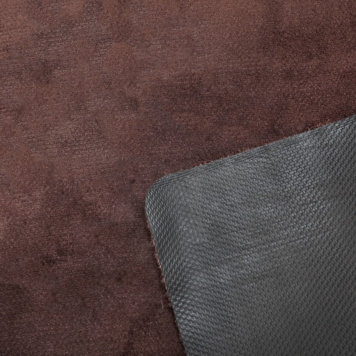 Набор ковриков для ванной и туалета 2 шт "Тень" 50х80, 50х40 см, цвет коричневый