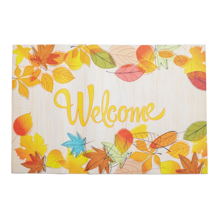 Коврик для дома "Welcome" 38х58 см, осень