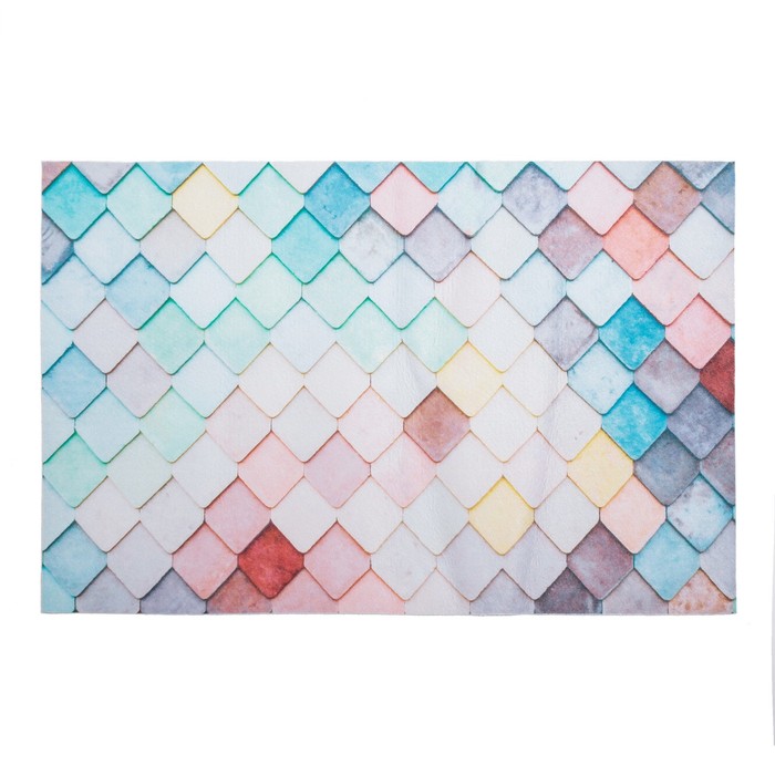 Коврик для дома "Цветные ромбики" 38х58 см