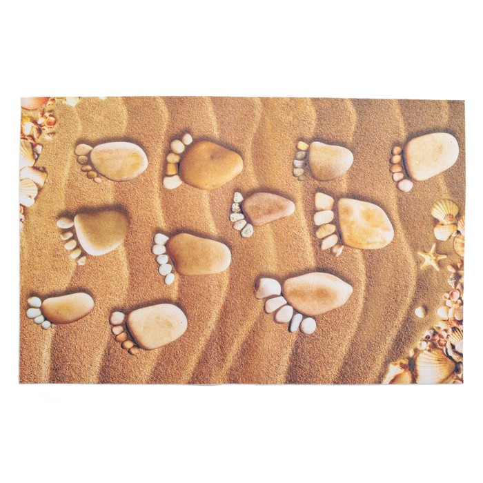 Коврик для дома "Каменные следы" 38х58 см