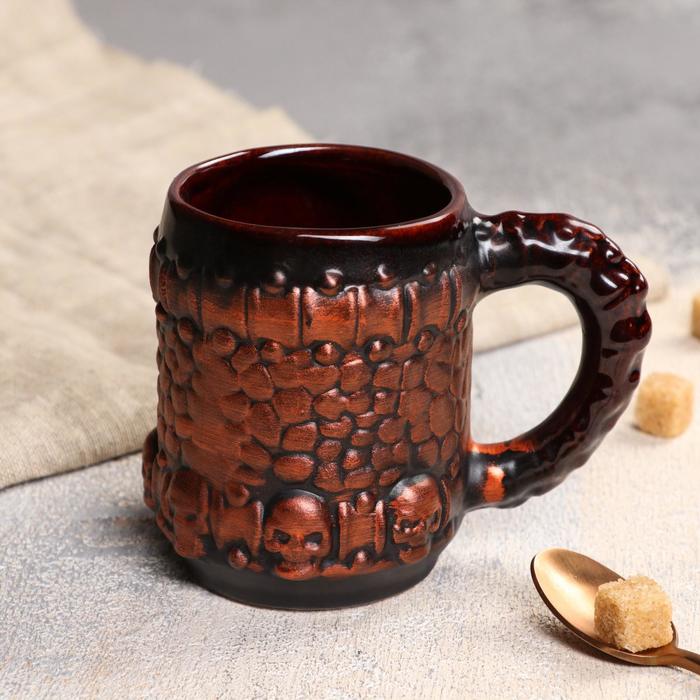 Бокал "Череп" 0,35 л медь