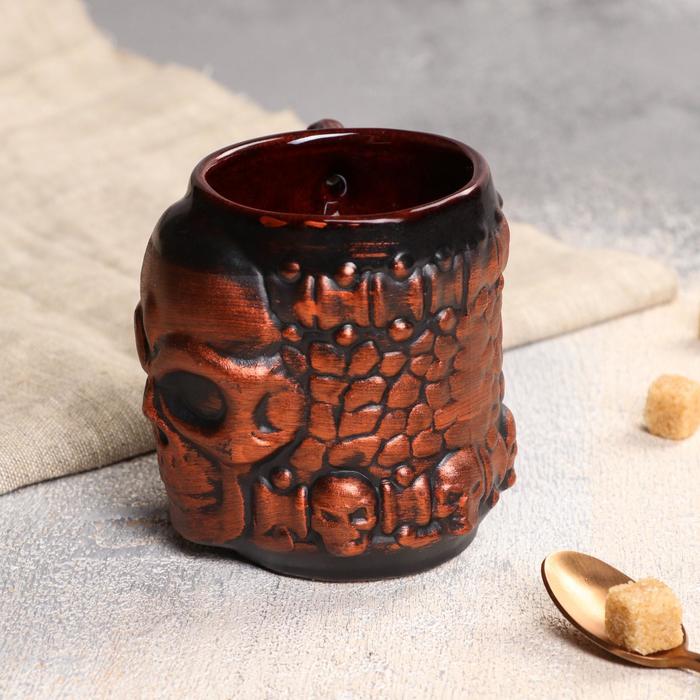 Бокал "Череп" 0,35 л медь