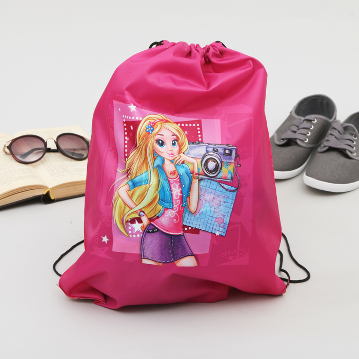 Сумка-рюкзак для обуви "Блондинка", 43 х 38 см