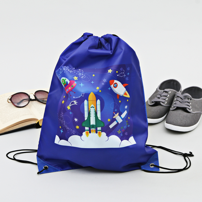 Сумка-рюкзак для обуви "Космос", 43 х 38 см