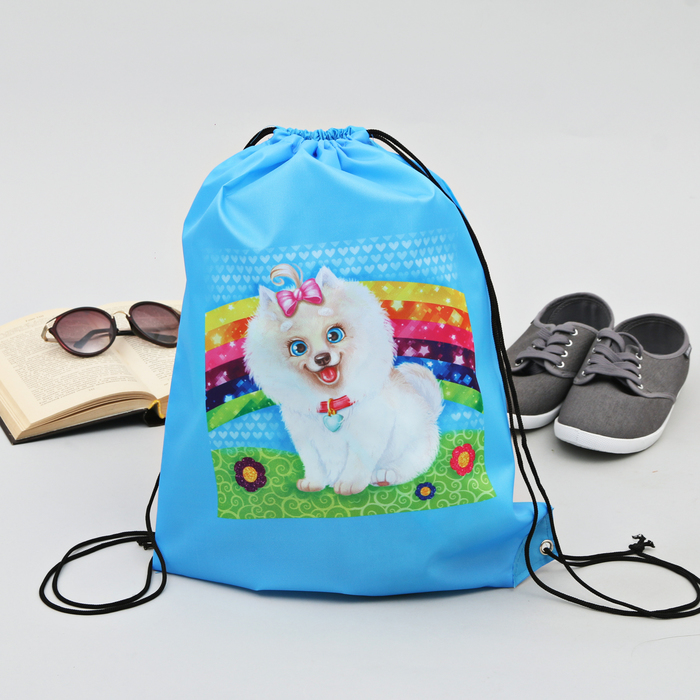 Сумка-рюкзак для обуви "Собачка", 43 х 38 см