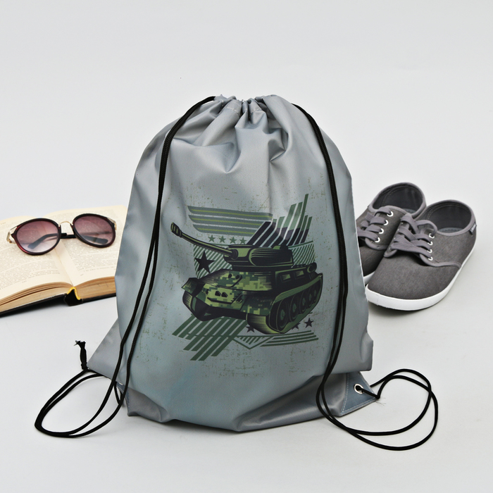 Сумка-рюкзак для обуви "Танк", 43 х 38 см