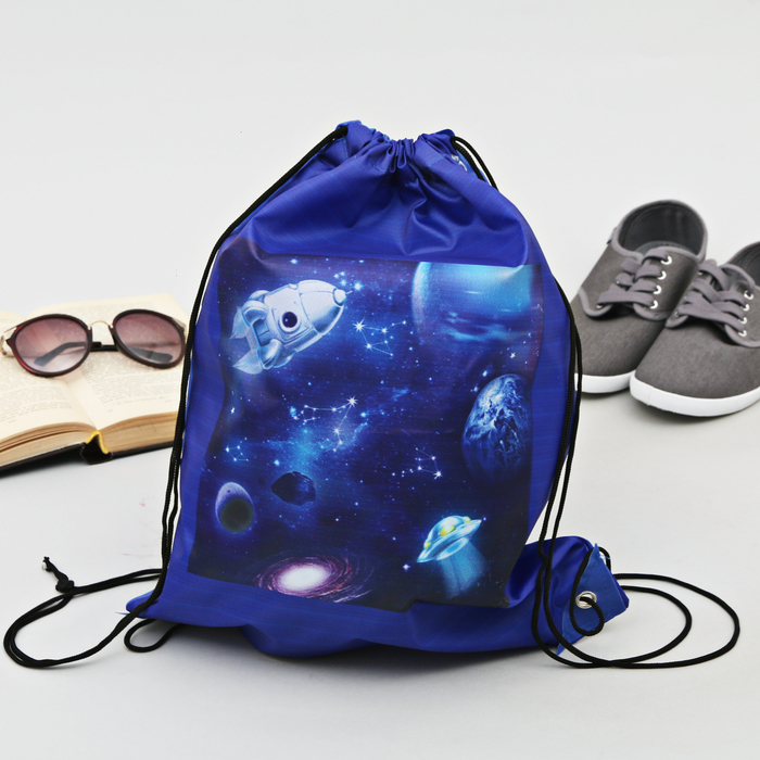 Сумка-рюкзак для обуви "Космос", 43 х 38 см