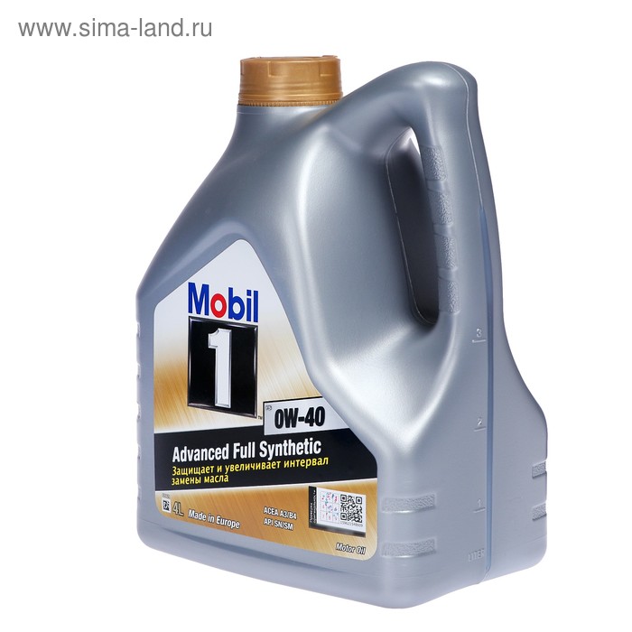 масло моторное mobil 1 esp 0w 30 4л 153754 Моторное масло Mobil 1 FS 0w-40, 4 л