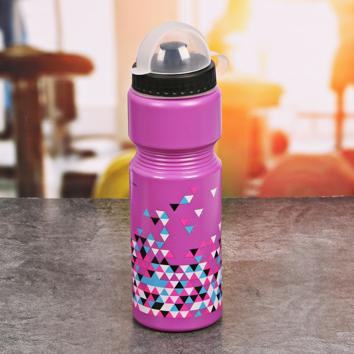Набор "Треугольники", бутылка для воды 800 мл, полотенце, чехол