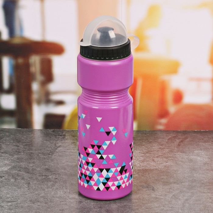 Набор "Треугольники", бутылка для воды 800 мл, повязка для волос 2шт., блокнот