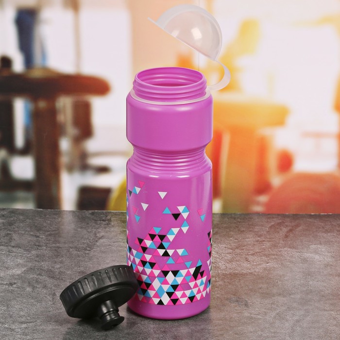 Набор "Треугольники", бутылка для воды 800 мл, повязка для волос 2шт., блокнот