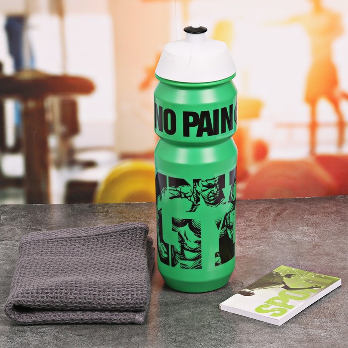 Набор "GYM", бутылка для воды 800 мл, полотенце, блокнот