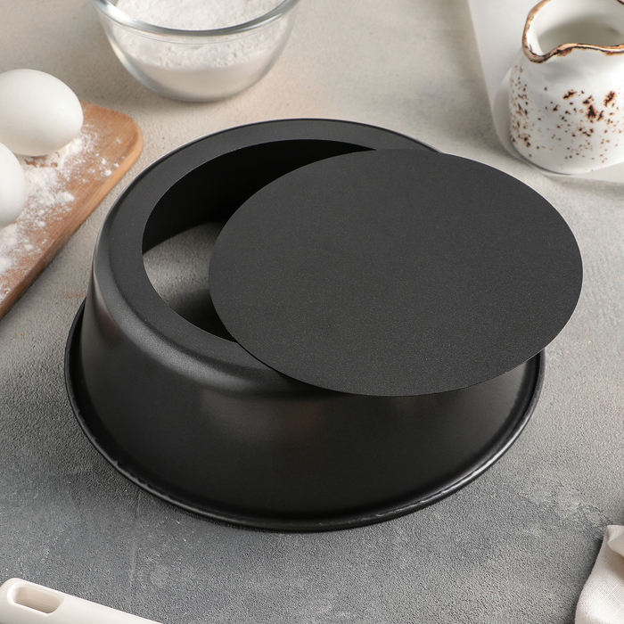 Форма для выпечки 23 см "Круг.Жаклин", со съемным дном, с антипригарным покрытием