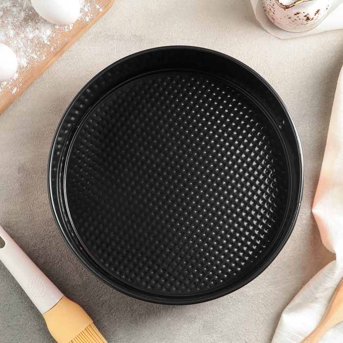 Набор форм для выпечки разъемных "Флорсет", 3 предмета: 26/24/21,5х7 см, антипригарное покрытие