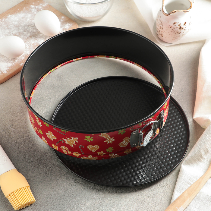 Набор форм для выпечки разъемных "Флорсет", 3 предмета: 26/24/21,5х7 см, антипригарное покрытие