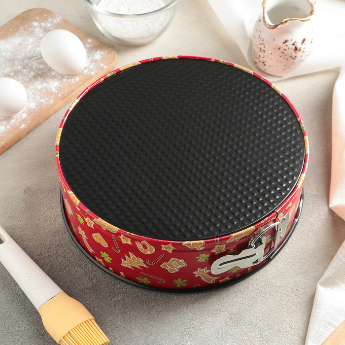 Набор форм для выпечки разъемных "Флорсет", 3 предмета: 26/24/21,5х7 см, антипригарное покрытие