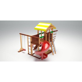 

Детский спортивно-игровой комплекс уличный «Савушка 18», 350 × 440 × 340 см
