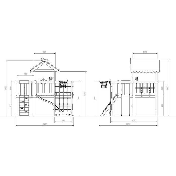 Спортивно-игровой комплекс для дома Савушка 8