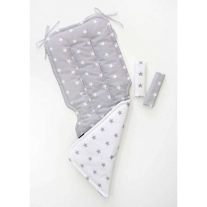 Матрасик в коляску "Звёздочка", размер 34х84 см, сатин