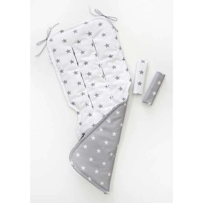 Матрасик в коляску "Звёздочка", размер 34х84 см, сатин