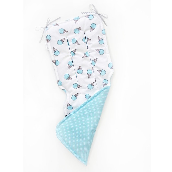 Матрасик в коляску "Мороженое", размер 34х84 см, сатин