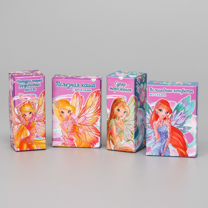 Игровой модуль "Волшебная кухня-чемоданчик" феи ВИНКС, 18 предметов + наклейки