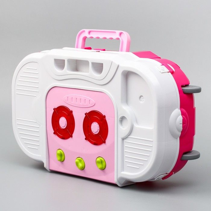 Игровой модуль "Волшебная кухня-чемоданчик" феи ВИНКС, 18 предметов + наклейки