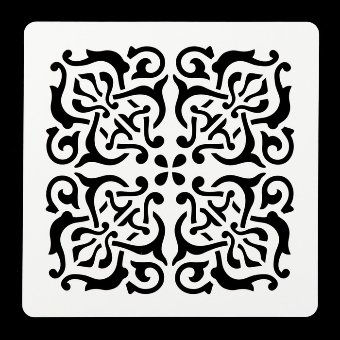 Трафарет квадратный "Грация" 15х15 см