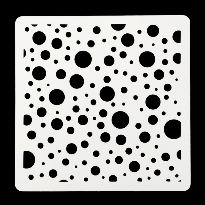 Трафарет квадратный "В космосе" 15х15 см